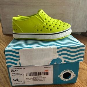 Native Miles Chartreuse Sneakers